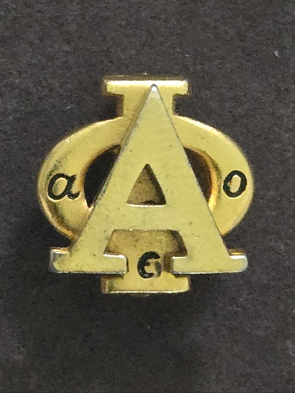 Gold Clad Alpha Phi Sorority Member Pin